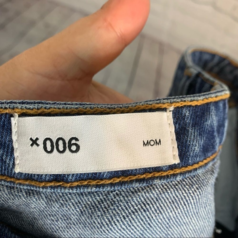 ASOS Collusion Mom Jeans size 30long Dark Wash - Picture 9 of 12